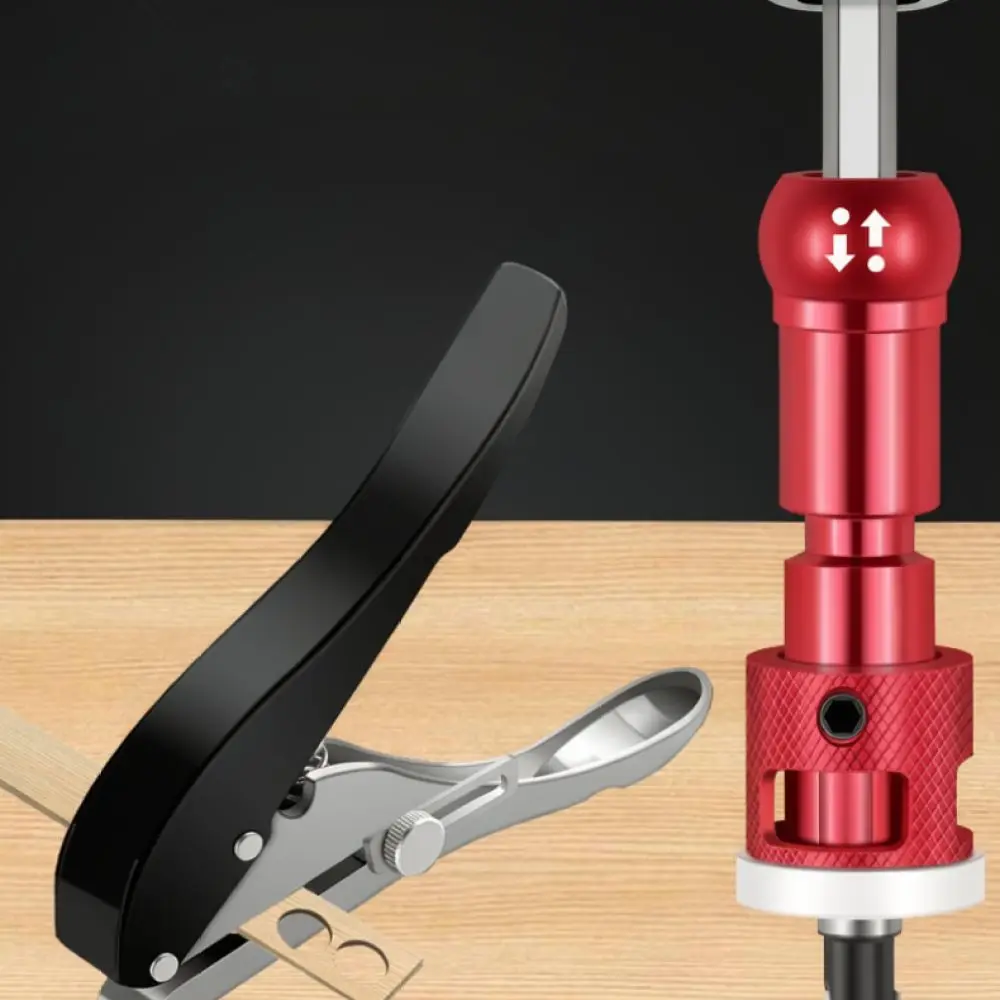 Adjustable Woodworking Countersink Bit Set Hex Shank Depth Stop Screw Hole Cutter Professional Carpentry Drilling Aid