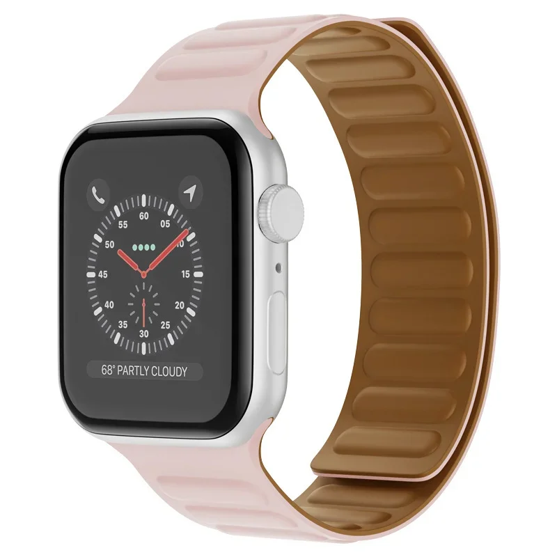Cinturino ad anello magnetico per cinturino Apple Watch 49mm 44mm 40mm 45mm 41mm 38mm 42mm Bracciale in silicone IWatch 8 ultra 5 Se 6 7 correa