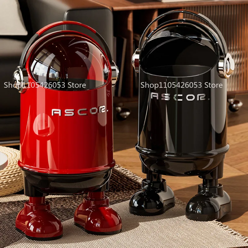 Living room trash can home 2025 new high-end clamshell large capacity kitchen bedroom bathroom high-value idea