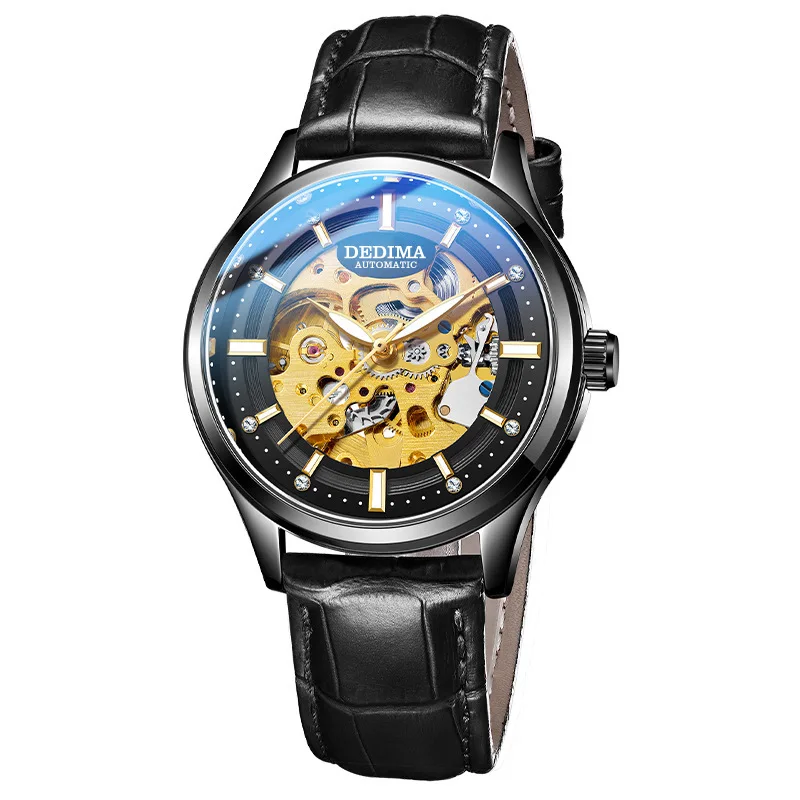 

Watch2022 new men's automatic mechanical genuine waterproof middle school student hollow tourbillon men's