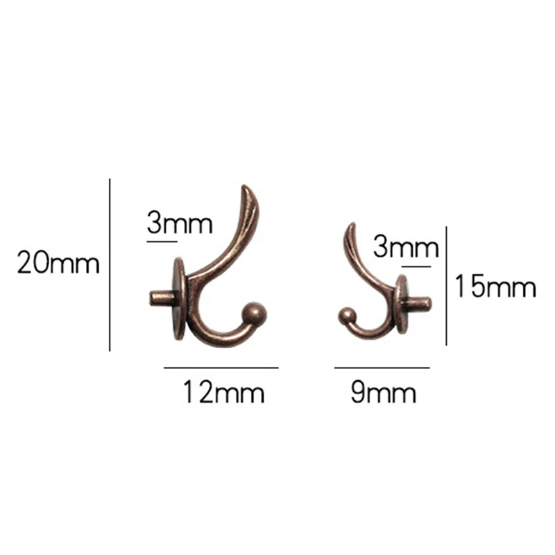 2 Stuks 1:12 Poppenhuis Miniatuur Meubels Mini Metalen Kleding Kapstok Rek Muur Hangers Modle Speelgoed Poppenhuis Badkamer Accessoires