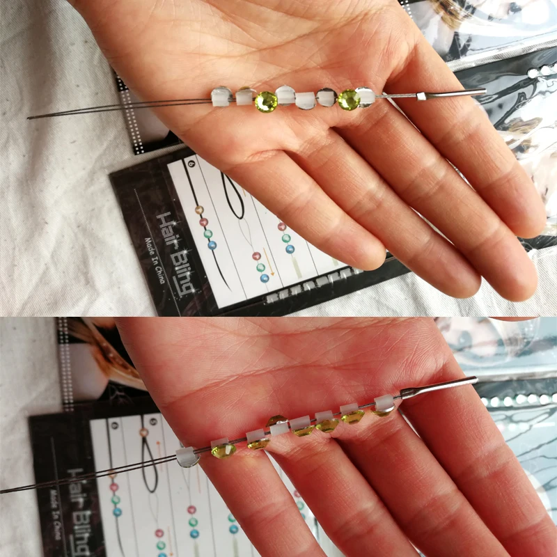 1 confezione di capelli riutilizzati diamante piccolo 8 perline per trecce cristalli accessori per gioielli per capelli Festival per feste capelli