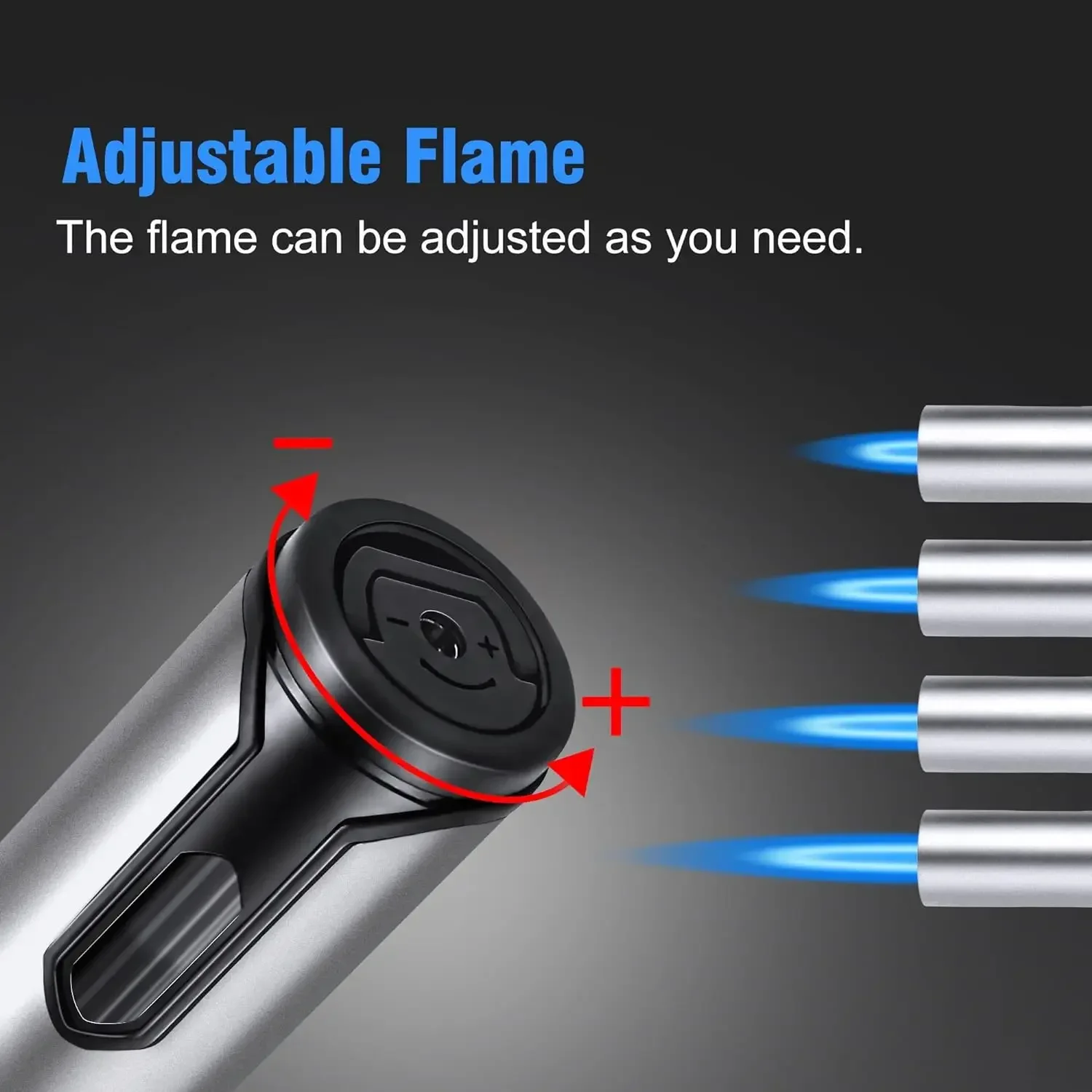 HOT HONEST Metal Torch Windproof Lighter Refillable Pen Lighter Jet Flame Butane Lighter Kitchen BBQ Candle Camping Men's Gadget - Image 3