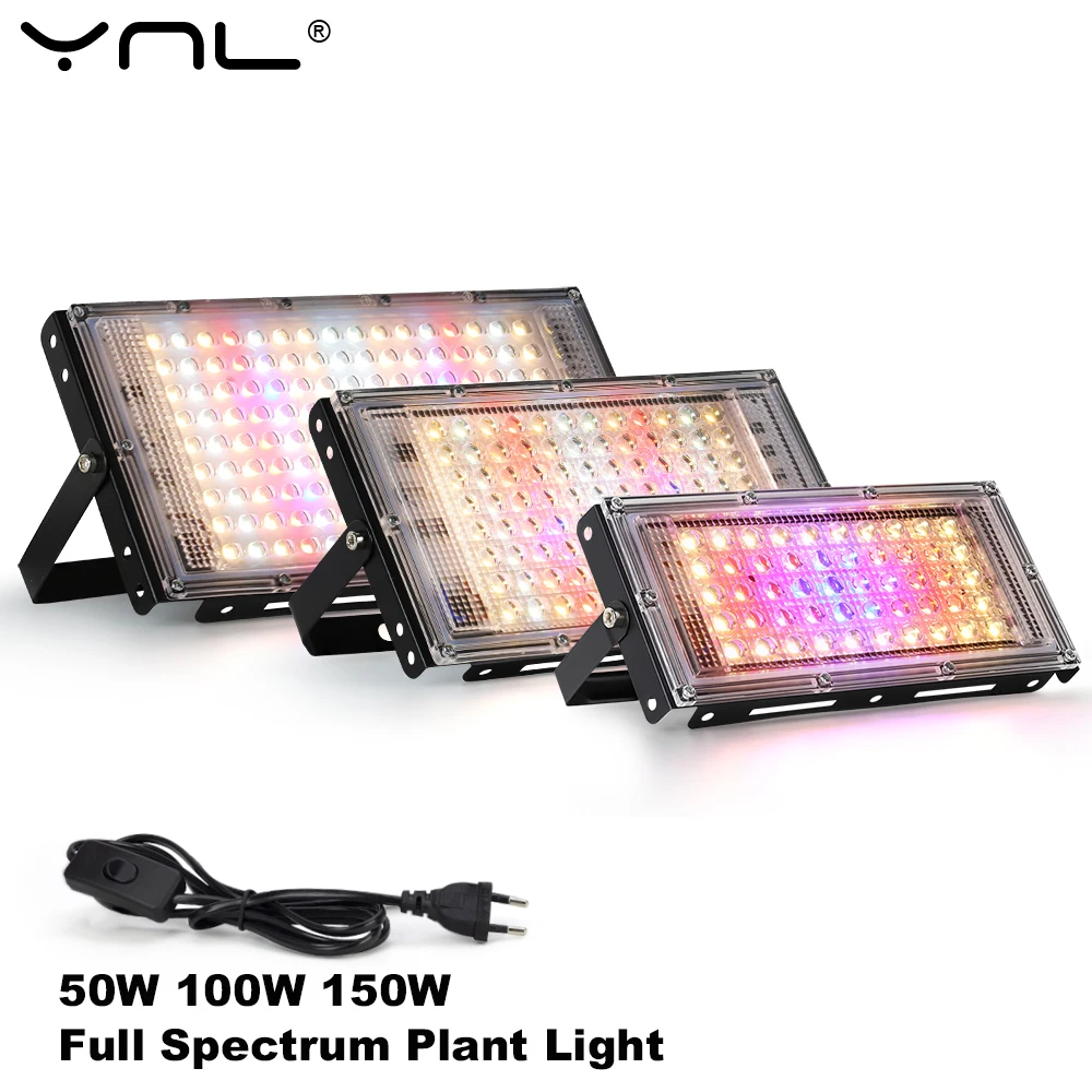 Led Grow Light 50W 100W 150W 220V Plant Lamp LED Full Spectrum For Greenhouse Seeds Flower Hydroponic Plant Growth Lighting