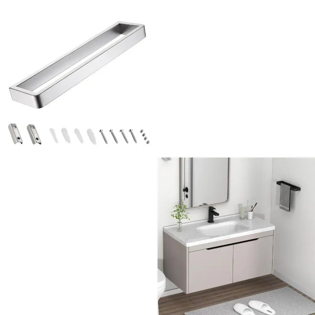 

Strong Aluminum Towel Rack 278mm Bathroom Organizers Vertical Horizontal Mount Space Efficient Storage For Hand Towels