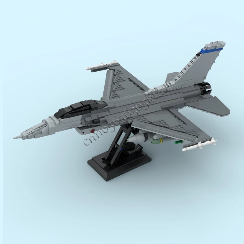 1363 قطعة MOC F-16 محرك واحد الأسرع من الصوت متعدد الأدوار المقاتلة نموذج نفاث لتقوم بها بنفسك تجميعها التعليمية الإبداعية لعبة أطفال هدية شعبية