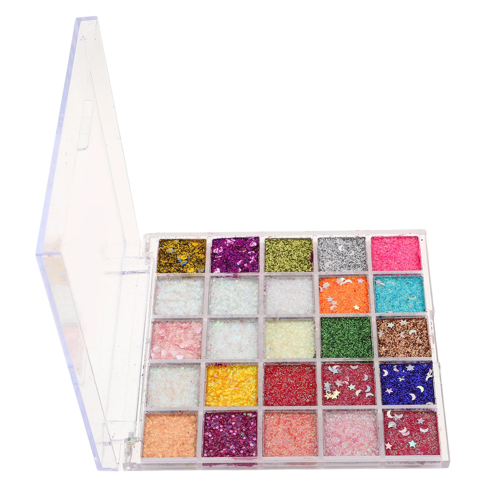 글리터 아이 섀도우 팔레트 다채로운 밝은 쉬머 아이 섀도우 파인 오래 지속되는 라이브 스트리밍 파티 메이크업 프레스