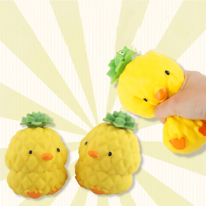 Jouet Sensoriel Kawaii à Rebond Lent pour Enfant, Nouveauté Créative, Ananas, Canard, FidPortugais ing, Ornement Mignon, Artefact, Cadeau d'Anniversaire