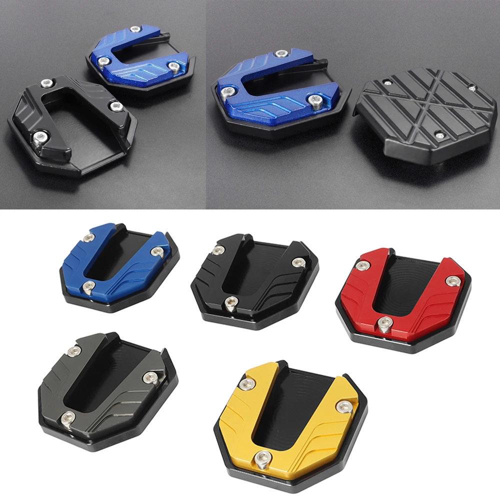 Universal Scooter Motorcycle Bike Kickstand Extender Foot Side Stand Extension Pad Support Plate Anti-skid Enlarged Base