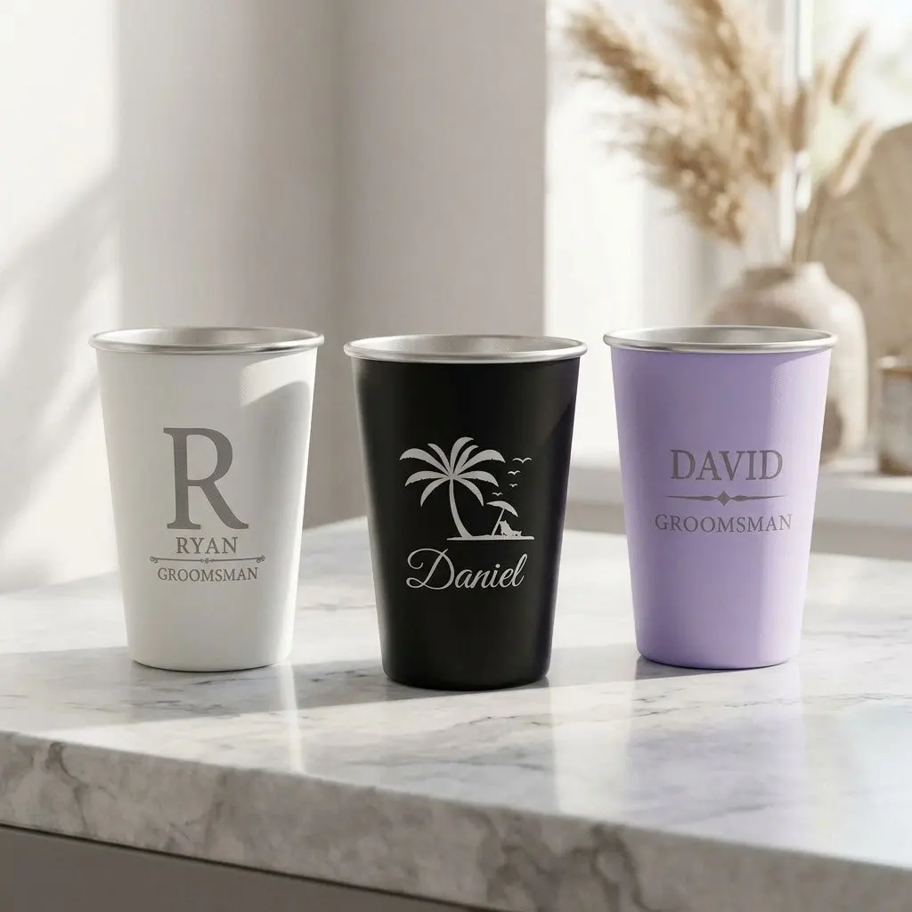 2026 New Stainless Steel Cup, Custom Initial Metal Tumbler, Wedding Bridesmaid Gift Bachelorette Party Favors,Christmas Gift.
