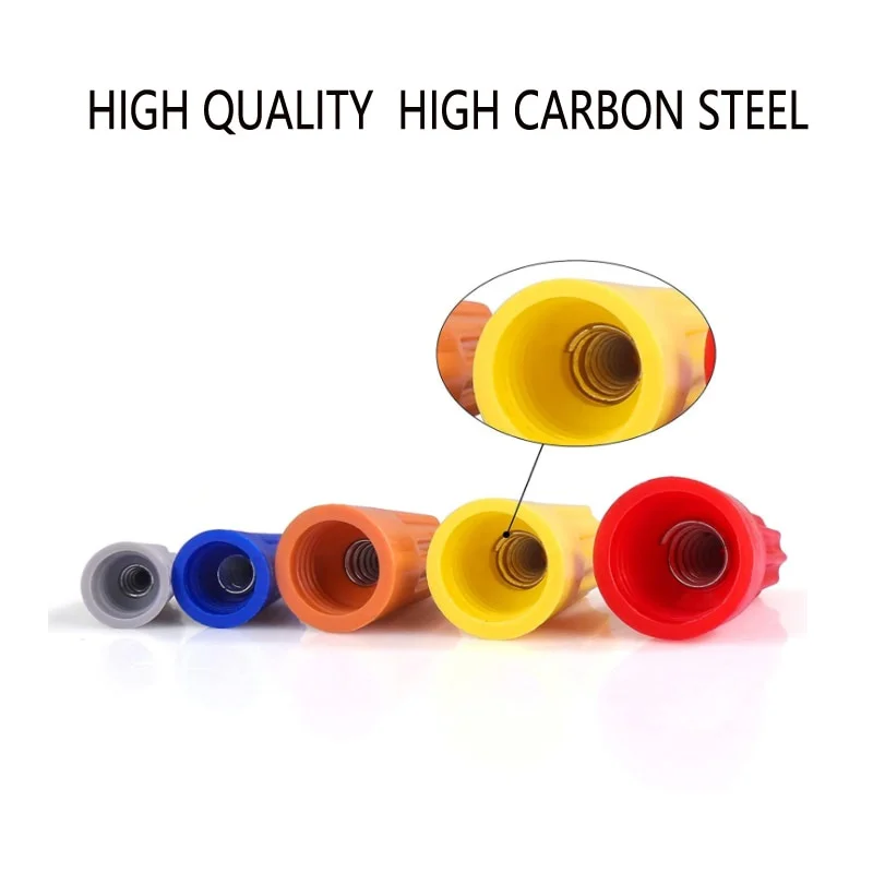 10-150PCS Colorful Electrical Insulated Crimp Twist Terminal Quick Wire Connector Nut Spring End Cap Connection