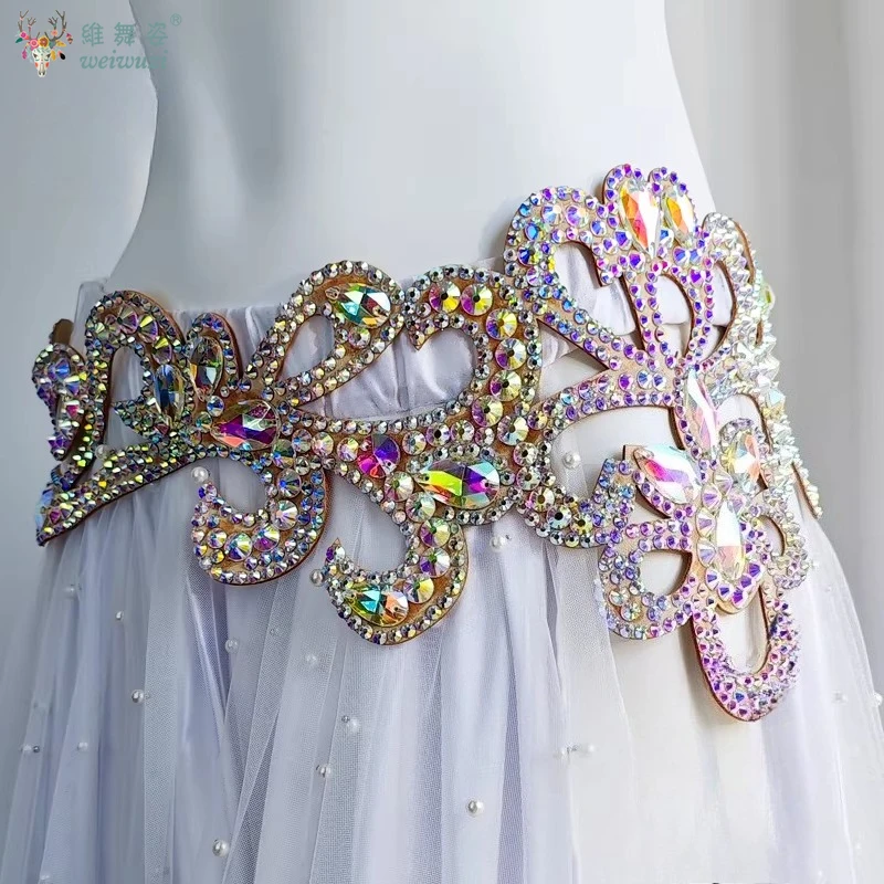 

Новая полностью инкрустированная бриллиантами тяжелая индустриальная ручная работа, полностью инкрустированная бриллиантами, поясная цепь для восточных танцев, индийских танцев, для тренировок и выступлений, накладка на талию