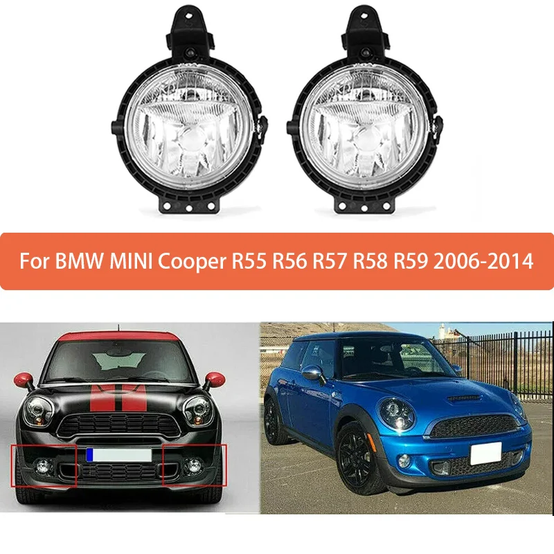 

Для BMW MINI Cooper R55 R56 R57 передний бампер противотуманная лампа для MINI Clubman запасные части прочные 63172751295