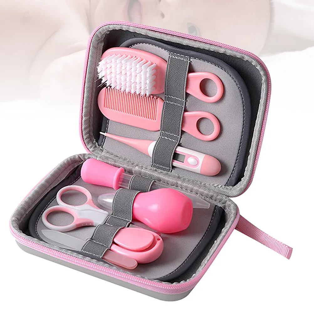 kit-de-soins-pour-ongles-de-bebe-8-en-1-comprenant-des-outils-de-coupe-de-lime-et-de-toilettage-en-acier-inoxydable-sur-un-biberon-un-thermometre-et-un-aspirateur-pour-bebe