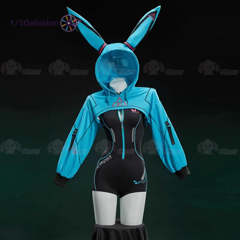 

1/3Delusion Store mikuu Косплей Костюм Банни Девушка Комбинезон Хэллоуин Карнавальный Вечерние Наряд