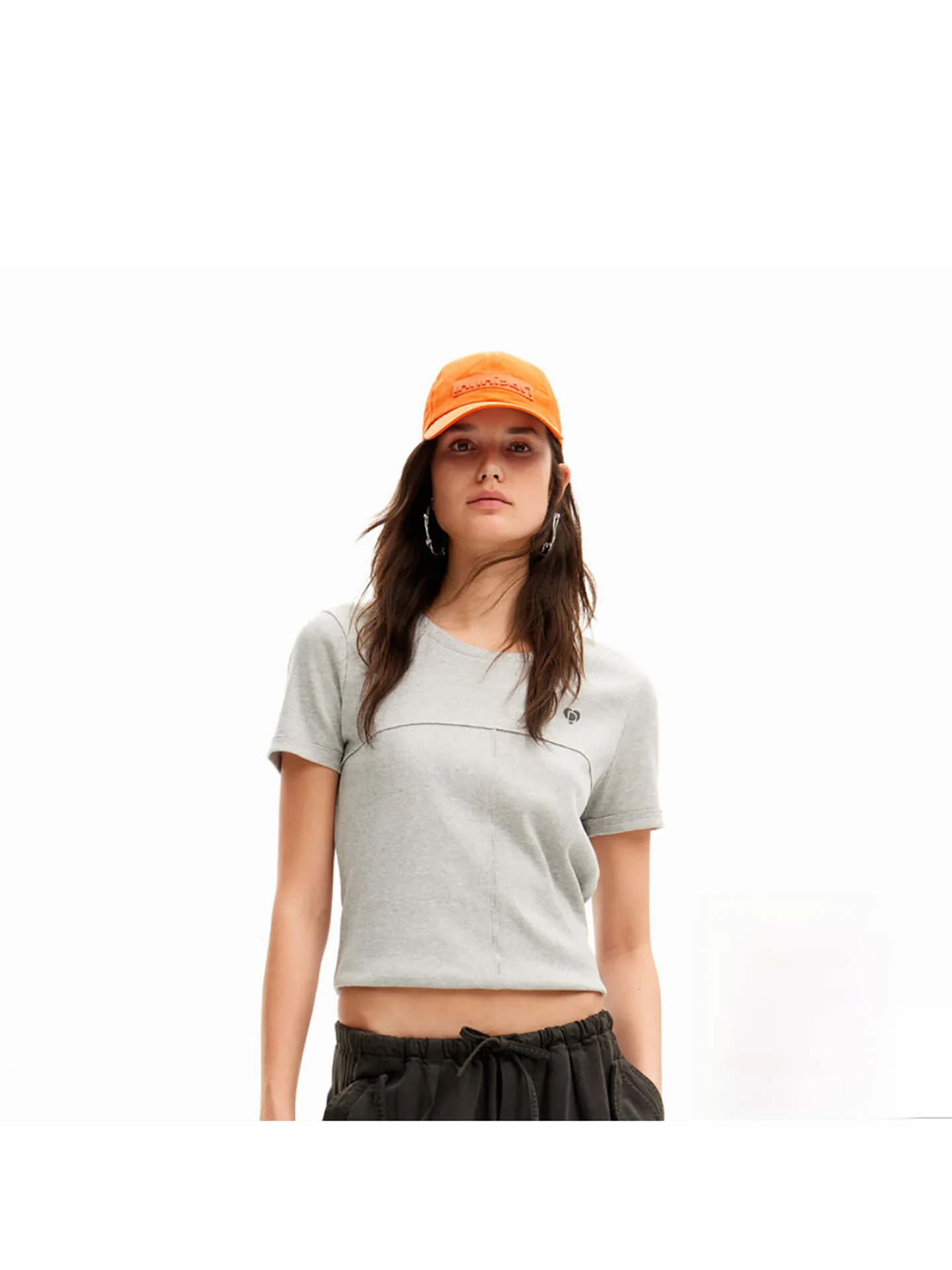 Desigual ™ Lyocell Wide Leg Casual Soft Work Pants Loose Fit Comfortable Natural Waist Long Knitted Fabric