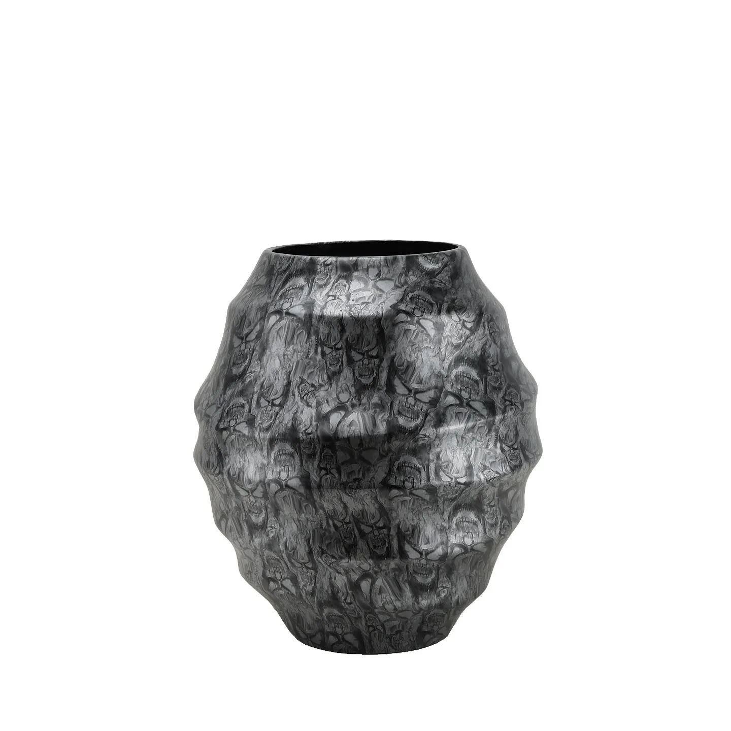 Modern minimalist resin special-shaped pleated flower device vase model room hotel home living room decoration