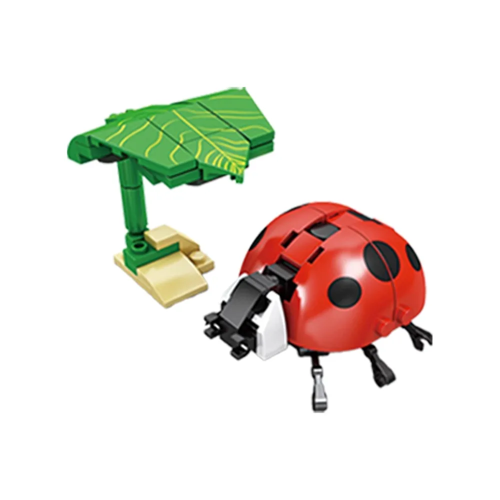 

New Insect Series Building Blocks Plastic Dragonflies Building Bricks Toys Ants Mantis Bees Snails Desktop Ornaments Home Decor