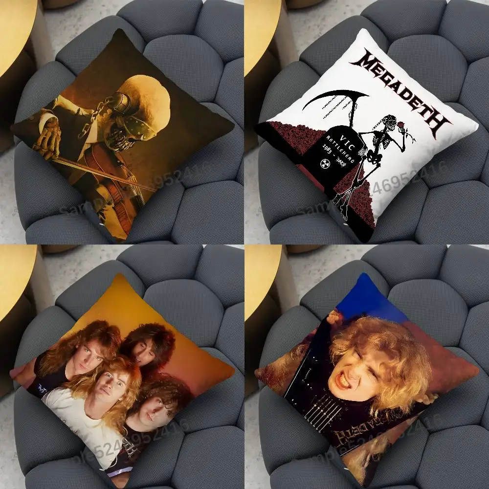 M-Megadeth Rust In Peace Pillow Case Cover Square for Decorative Cushion Bed Couch Sofa Classic Style Machine Washable