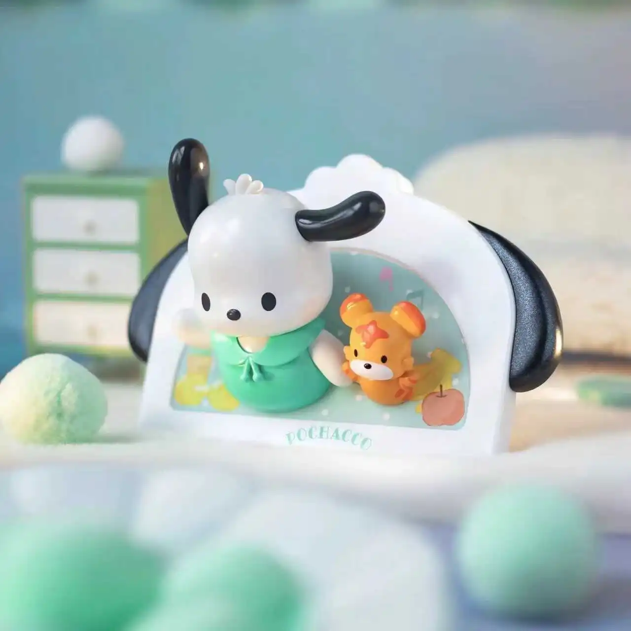 Sanrio MYHOME koelkastmagneten trendy speelgoed decoratieve ornamenten perifere blinde dozen kuromi cinnamoroll mijn melodie pompompurin