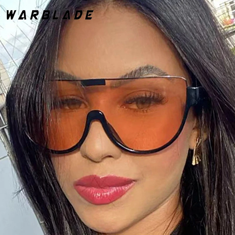 

Vintage Luxury Designer Women Sunglasses Trendy Y2K Punk One - Piece Sun Glasses Male Outdoor Sports Driving Shades UV400 Gafas