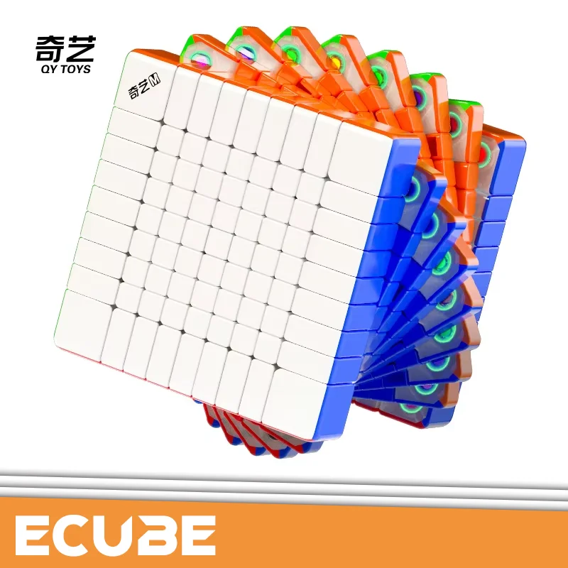 

[ECube] QiYi 9M Core Magnetic Speed Cube Stickerless Professional Antistress Fidget Puzzle Toy for Children Stress Reliever Gift