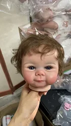 19Inch Reborn Doll Kits Juliette Lifelike Rooted Hair with Many Details Veins Unassembled Doll Parts with Cloth Body and Eyes