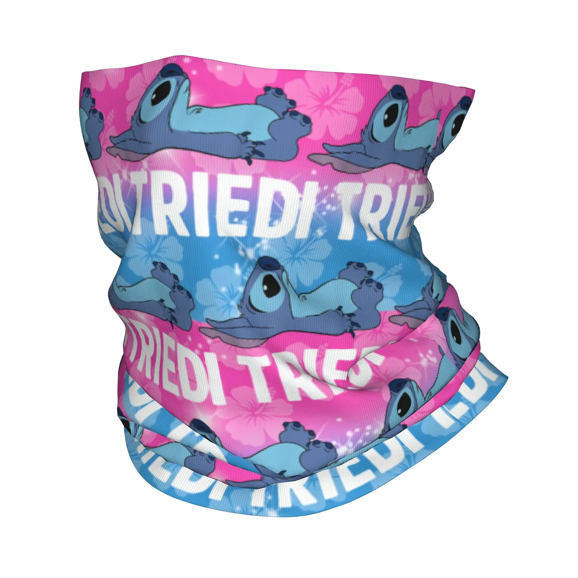 

Custom Stitch Flower Bandana Winter Neck Warmer Men Windproof Wrap Face Scarf for Ski Gaiter Headband