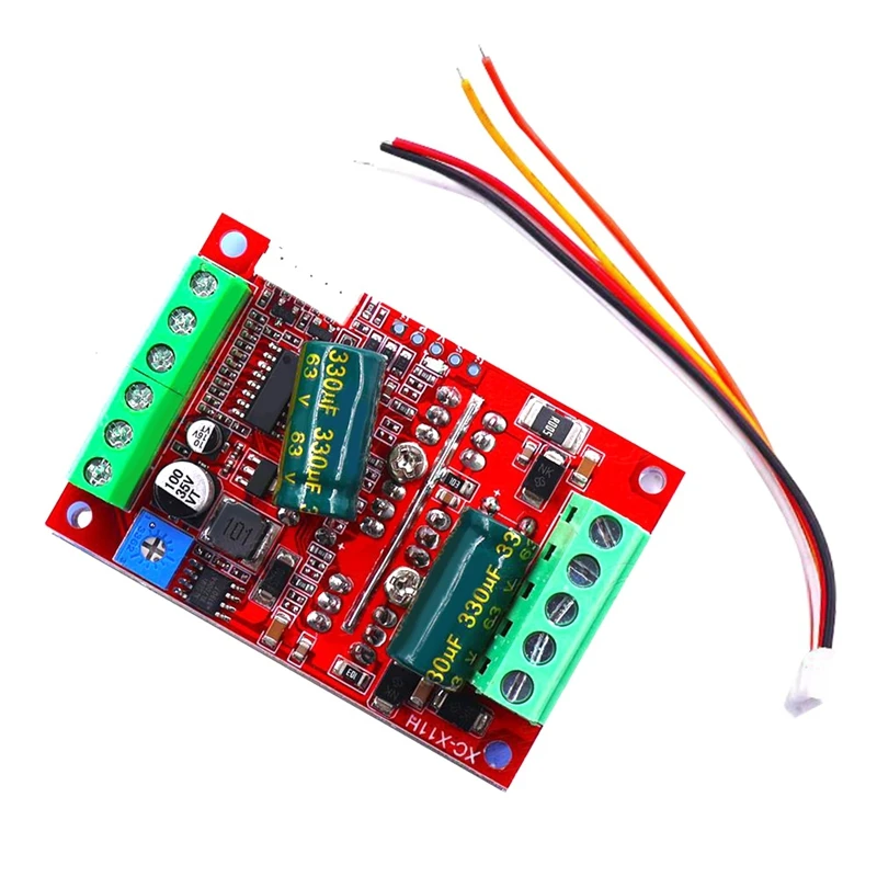 DC 6-60V 16A 400W 3 Phases Hall Brushless Motor Controller Board BLDC PWM PLC Driver Module