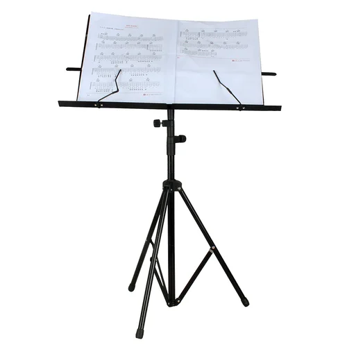 Imagen 2 del producto Soporte plegable para trípode de hoja de música, soporte ajustable para música de escritorio de acero inoxidable con bolsa, Accesorios para Instrumentos Musicales