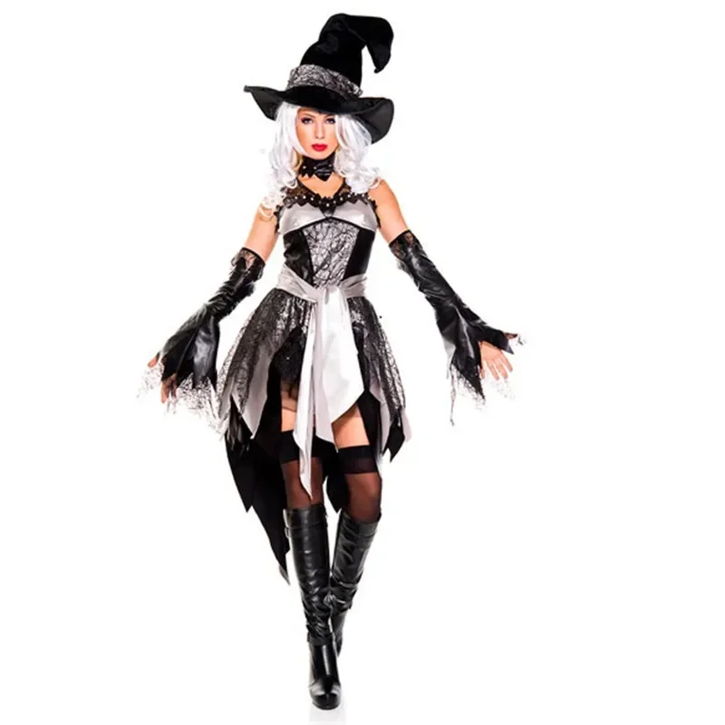 

Deluxe Sexy Vampire Witch Costume Halloween Witch Game Cosplay Uniform Halloween Costumes For Women Adult