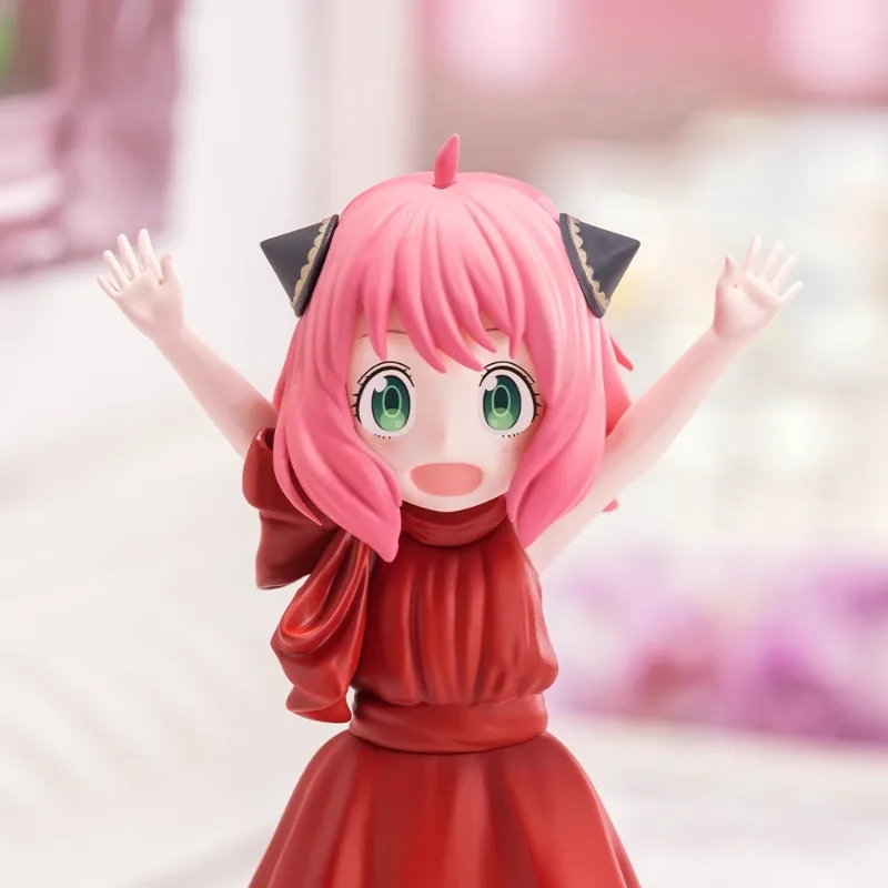 SEGA Genuino PM SPY×FAMILY Anime Figura Anya Forger ABITO DA PARTY Giocattoli d'azione per bambini Regalo di Natale Modello da collezione Ornamenti
