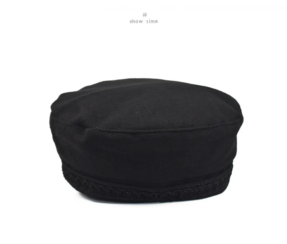 Winter Hats For Women Winter Cap Wool Hat Female Button Baseball Cap Sun Visor Hat Gorras Casquette Black Fall Boina Bone