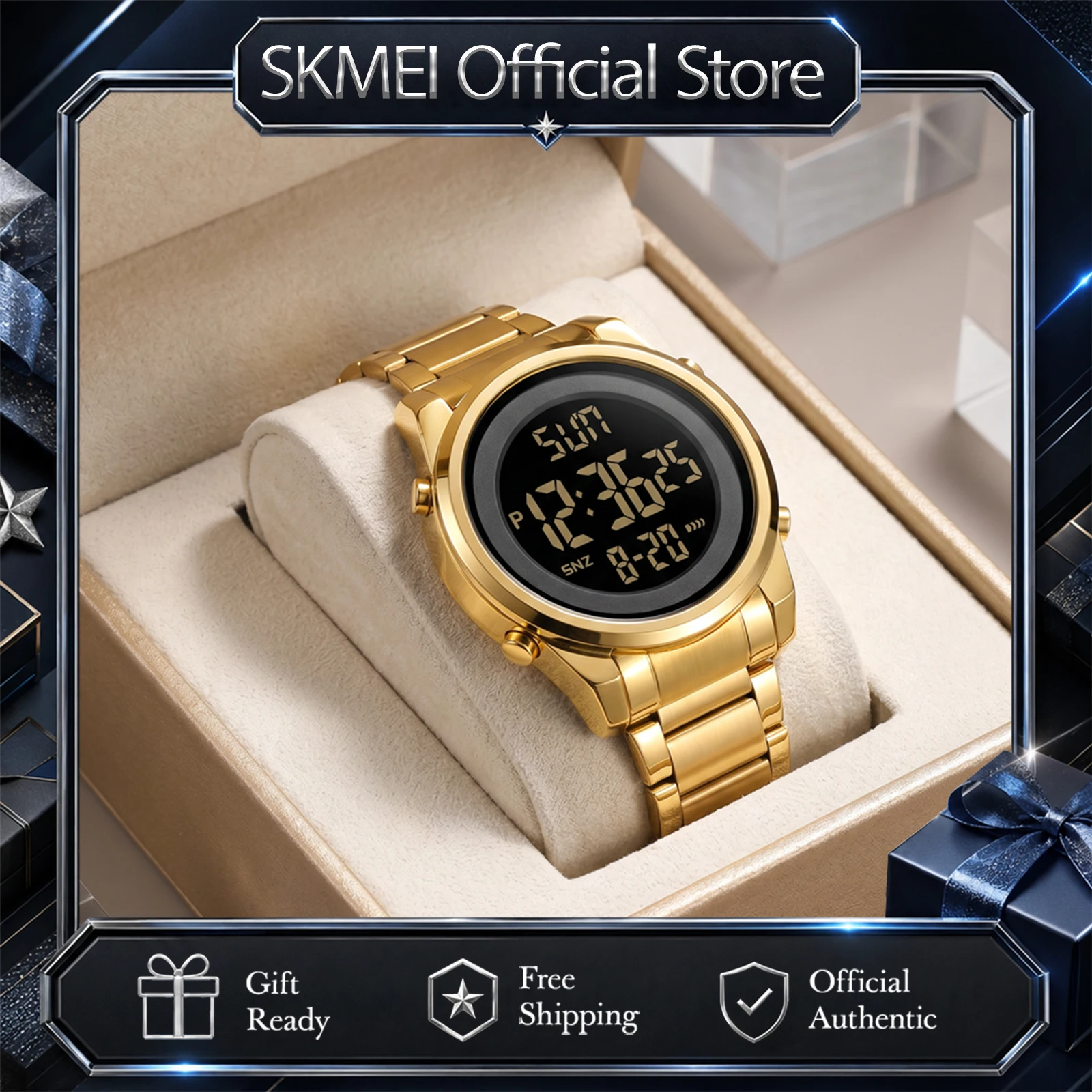 SKMEI Business Digital Electronics Watches For Men Women Fashion Week Date Wristwatch Chrono Count Down Alarm Watch Reloj Hombre