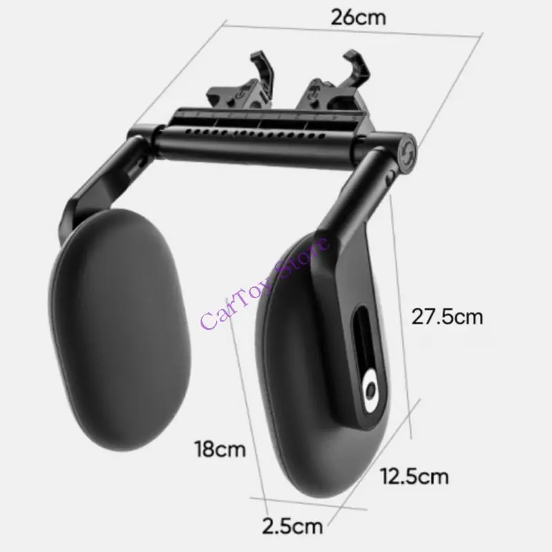 تركيب خطاف مزدوج لمسند رأس السيارة من Memory Spume مريح للاستخدام المنزلي في المكتب #6