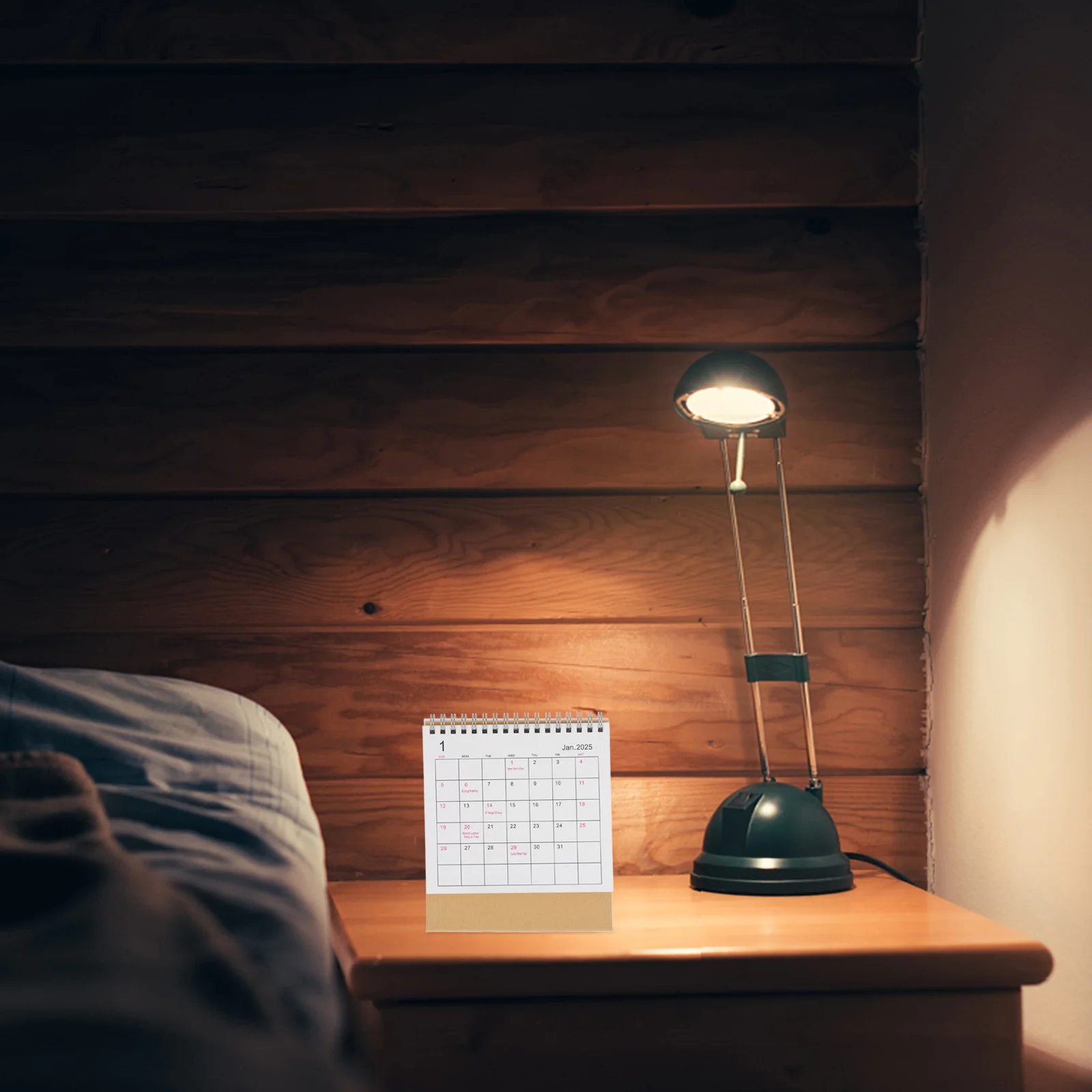 

Настольный календарь на английском языке на 2025 год, ежемесячный планировщик в минималистском стиле, стоячий флип-календарь, настольный органайзер в проводном переплете для офиса и дома