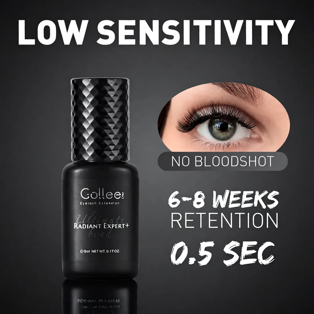 

Клей для наращивания ресниц Gollee 0.5s, быстросохнущий, с сильной фиксацией, водостойкий, маслостойкий, для профессиональных мастеров