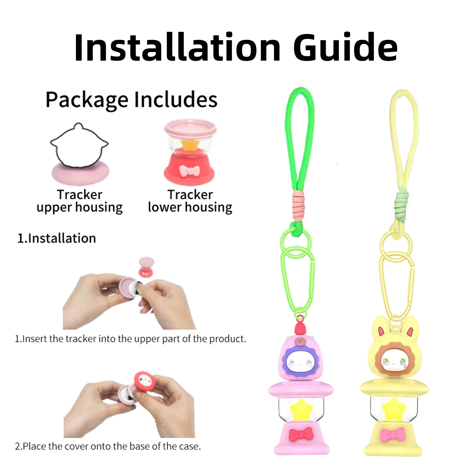 Etui na Apple AirTag z brelokiem, akcesoria z lampką nocną, uchwyt na lokalizator GPS zapobiegający zgubieniu dla dzieci, zwierząt, bagażu, plecaków.