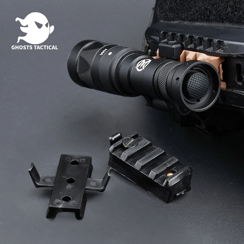 Tactical Fast Helmet Side Rail Adapter guida Picatinny accessori per binari da 20mm torcia elettrica arma Scout Light Base di montaggio in plastica