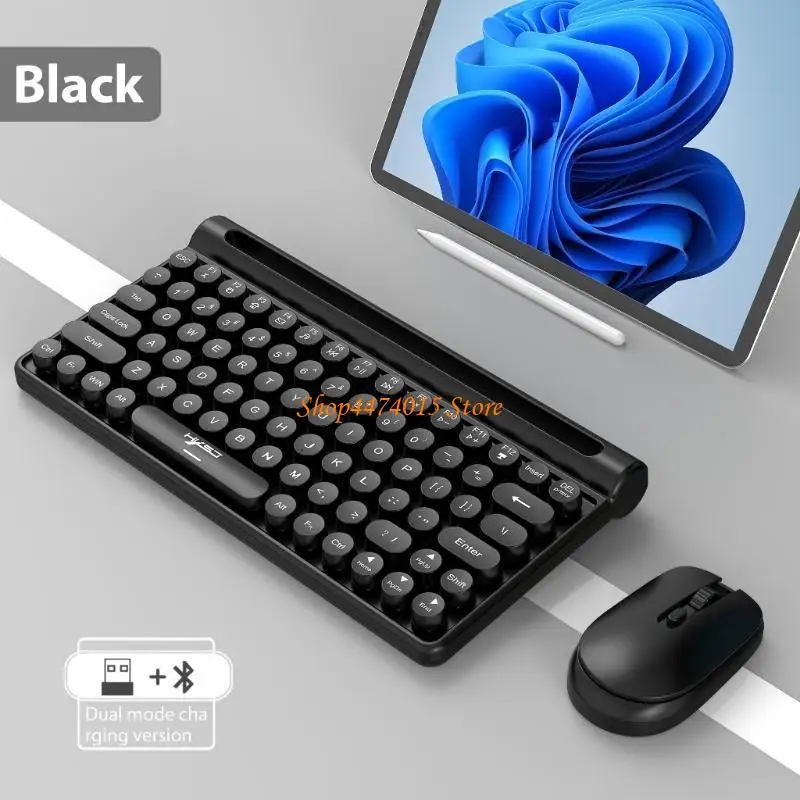 K1AA 2.4G Беспроводная клавиатура и мыши Protable Mini Keyboard Combo Set для ноутбука для ноутбука настольный компьютер на
