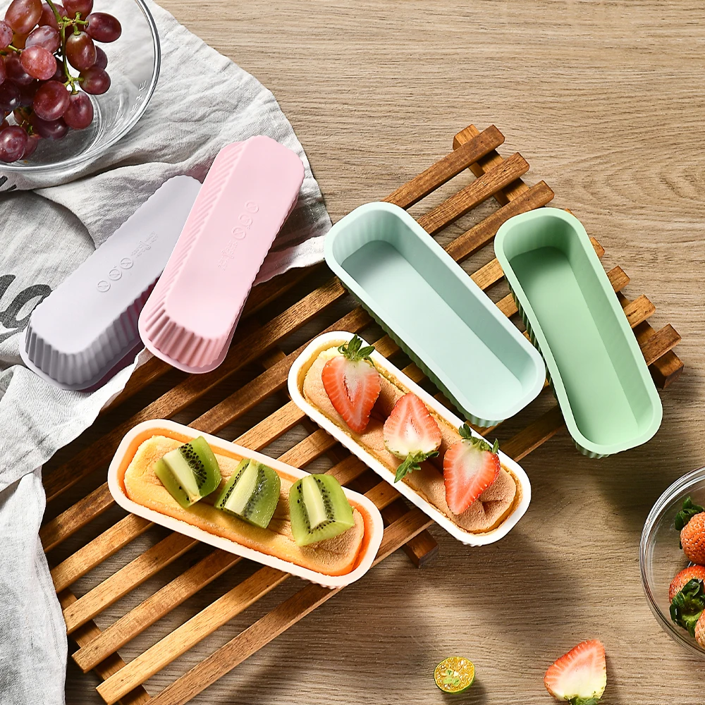 

1/4Pcs Mini Household Rectangular Silicone Mold Candy Toast Mould Bread DIY Kitchen Supplies Cake Bakeware Pan Baking Tools
