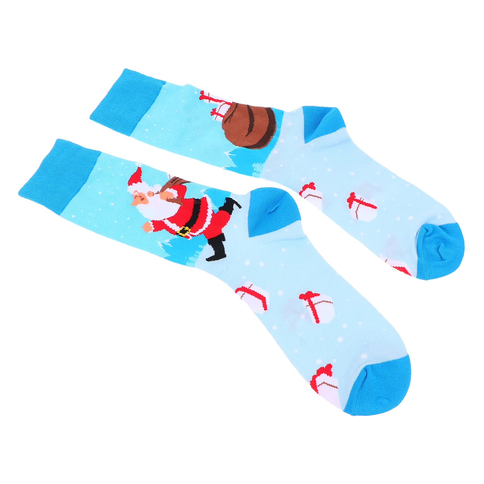 

1pcs 1Pair Men'S Mid-Calf Cotton Thick Warm Winter Socks For Holiday Party Festival Gift Xmas Style Male Tube Socks