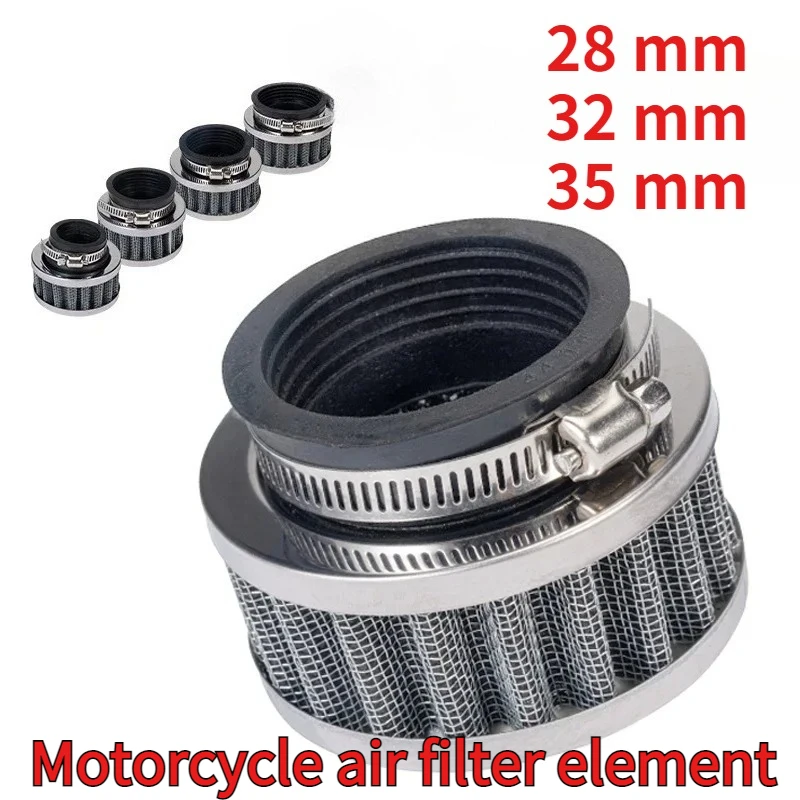 1PC Premium High Flow Straight Mouth Air Filter High Performance Engine Air Cleaner For Motorcycle ATV Scooter Replacement