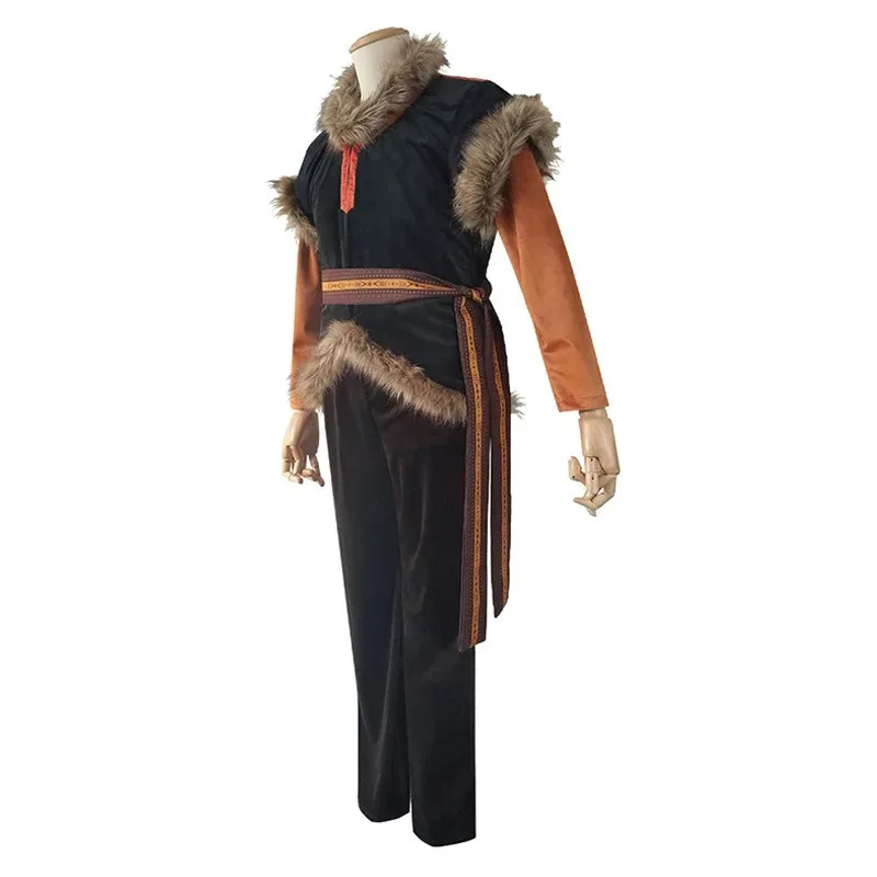 

dd12Kristoff Косплей Костюм Хэллоуин Аниме COS Экипировка Мужская сценическая одежда Roll Play Полный комплект