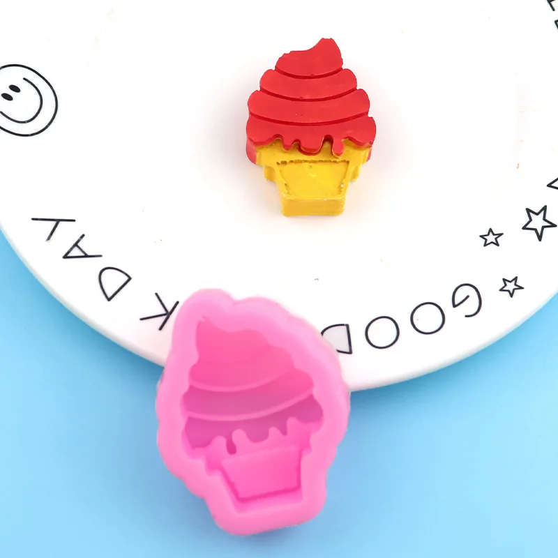 Ice Cream Fondant Silicone Mold DIY Baking Chocolate, Mobile Phone Glue Clay Mould XGY-236