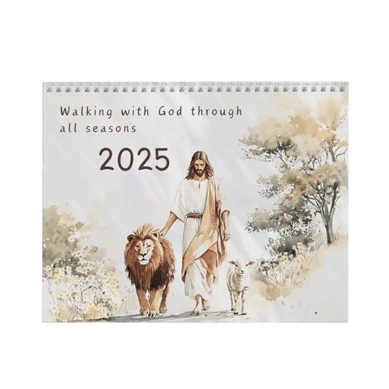 Bible Verse Calendar Christian Decorative Wall Calendar 2025 Monthly Calendar Planner Calendar Wall Decorations Inspirational