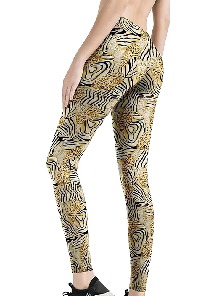 

CUHAKCI Leopard Sports Tights Woman 2022 High Waist Leggings Fitness Workout Outfit Yoga Pants Gym Printed Stretch Dropshipping