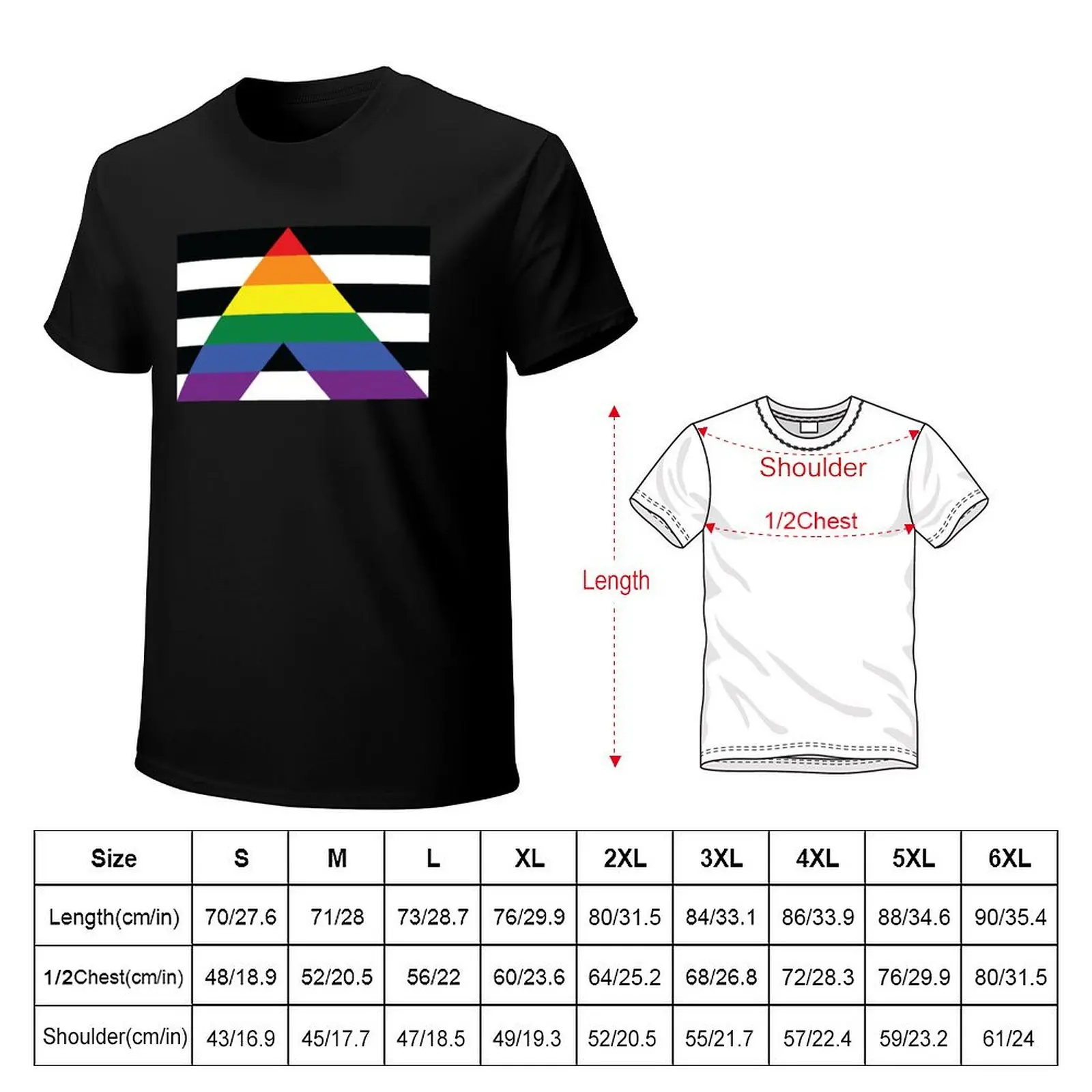 Straight Ally Pride Flag T-Shirt Holiday Party Tee Shirt