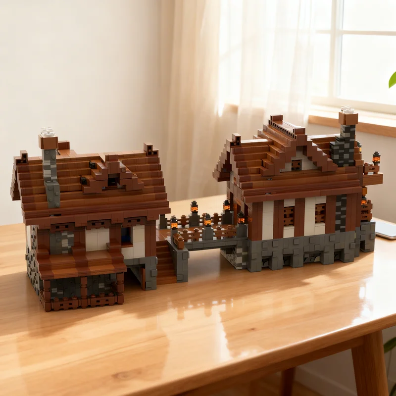 

Конструктор MOC «Дома Техноблейда и Филзы»: Средневековый Замок, 7103 детали. Креативный подарок, коллекционный декор для детей.