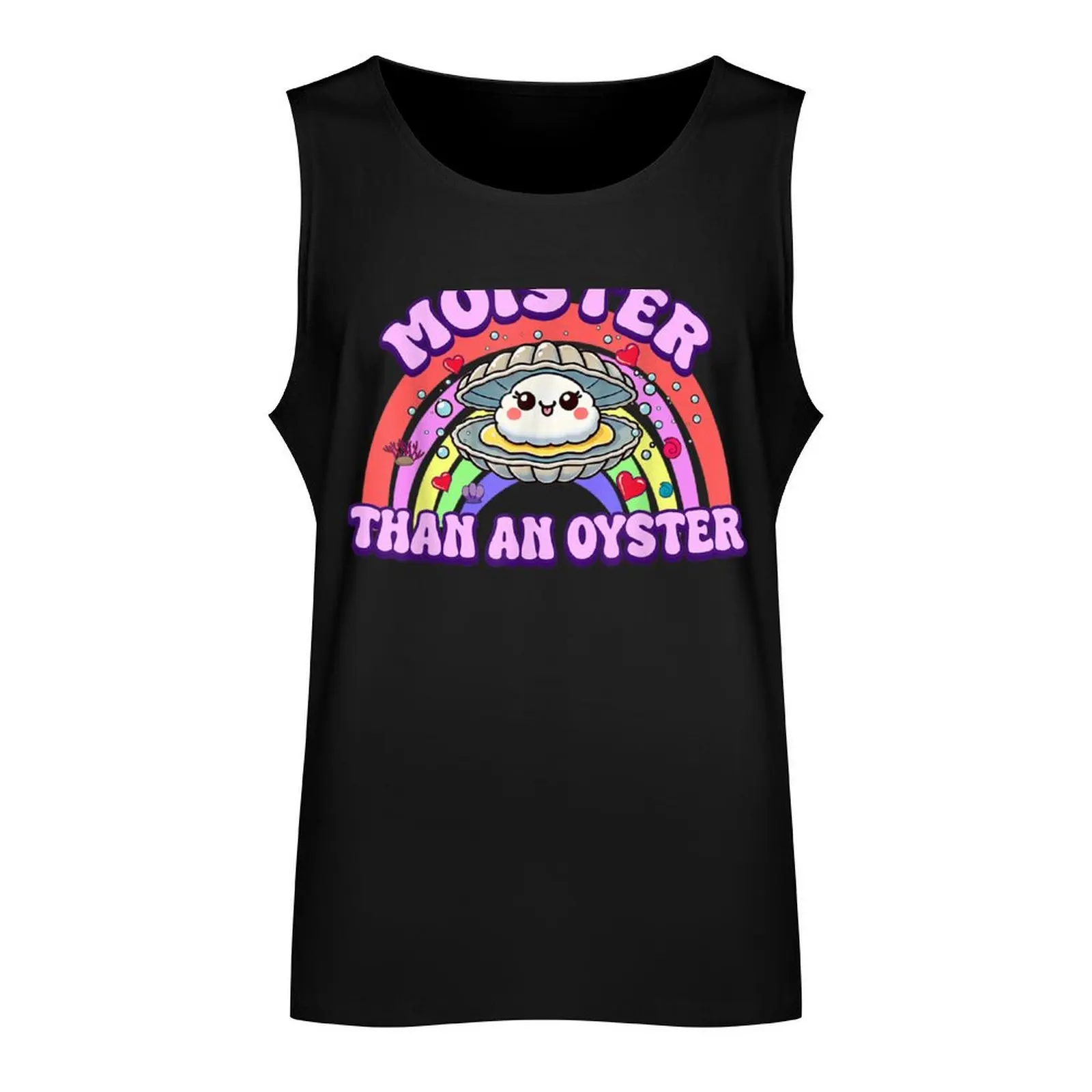 Moister Than An Oyster Shucking Funny Shellfish Shucker Tank Top summer 2025 sleeveless vests